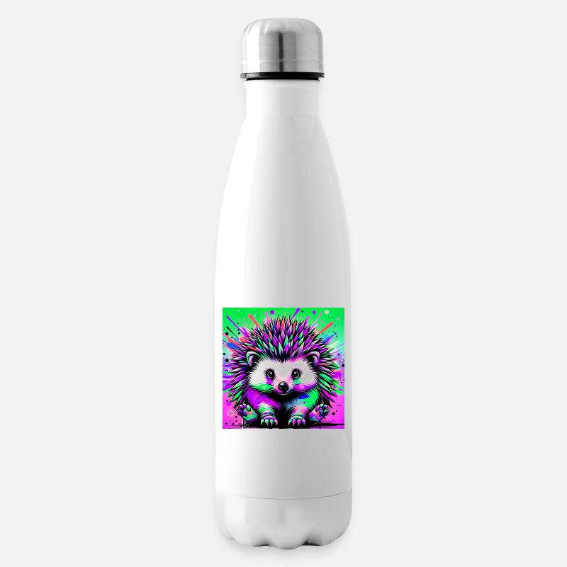 hérisson - Bouteille isotherme - blanc