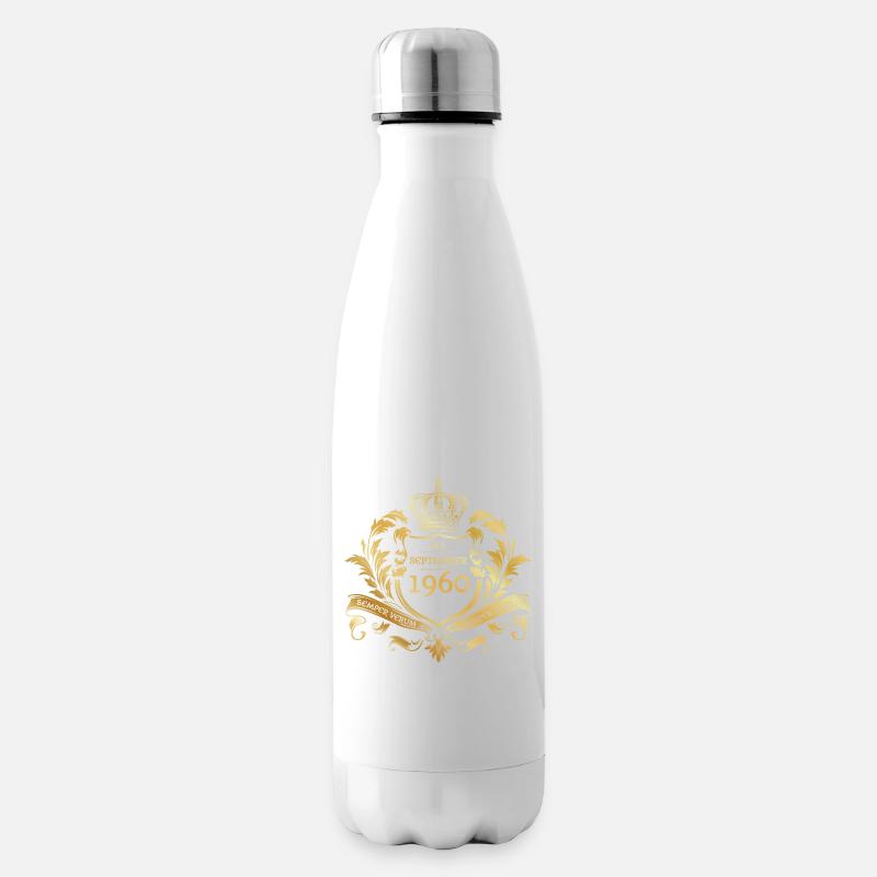 65. Geburtstag Semper Verum - Established 09/1960 - Isolierflasche - Weiß
