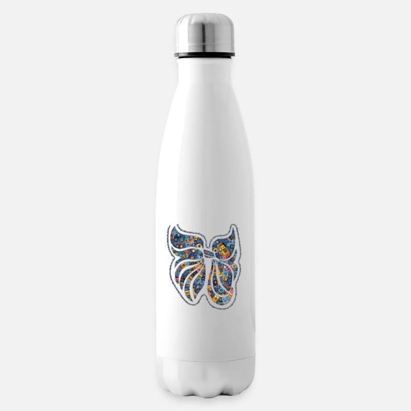 Embrasser les oiseaux VVA1 - Bouteille isotherme - blanc