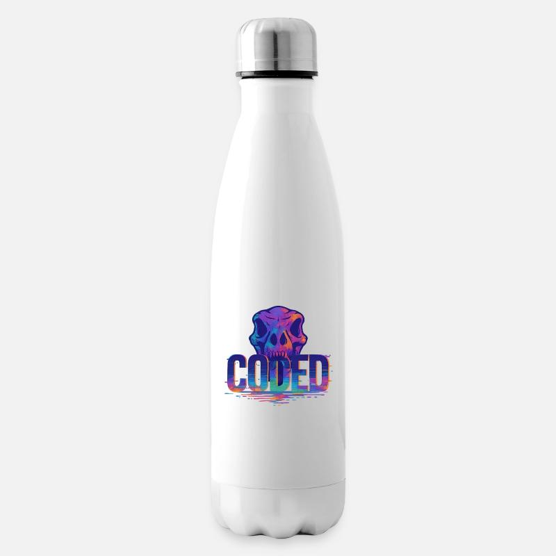 Coded_Dinoarmy - Bouteille isotherme - blanc