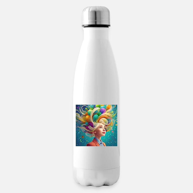 L’imagination, c’est le pouvoir - Bouteille isotherme - blanc