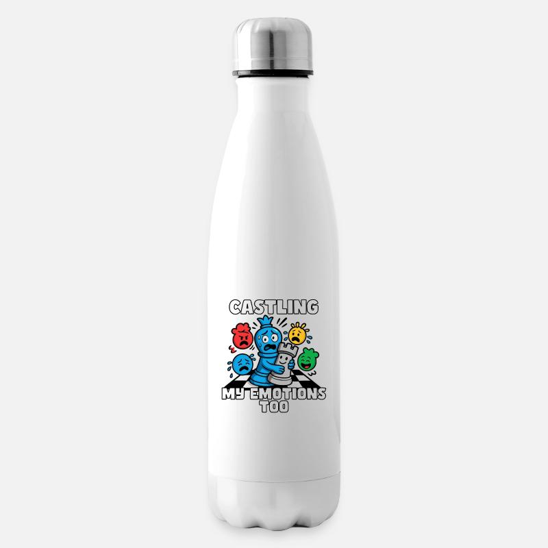 Castling My Emotions Too - Bottiglia Termica - bianco