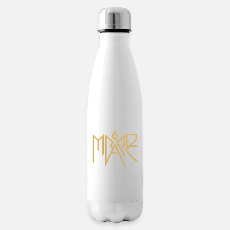Mare Gold Glyph Logo - Bouteille isotherme - blanc