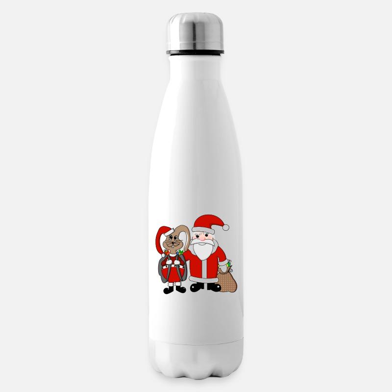 Équipe Noël - Bouteille isotherme - blanc
