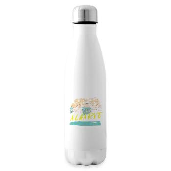 Klippen Algarve Illustration Portugal - Isolierflasche - Weiß - Rechts