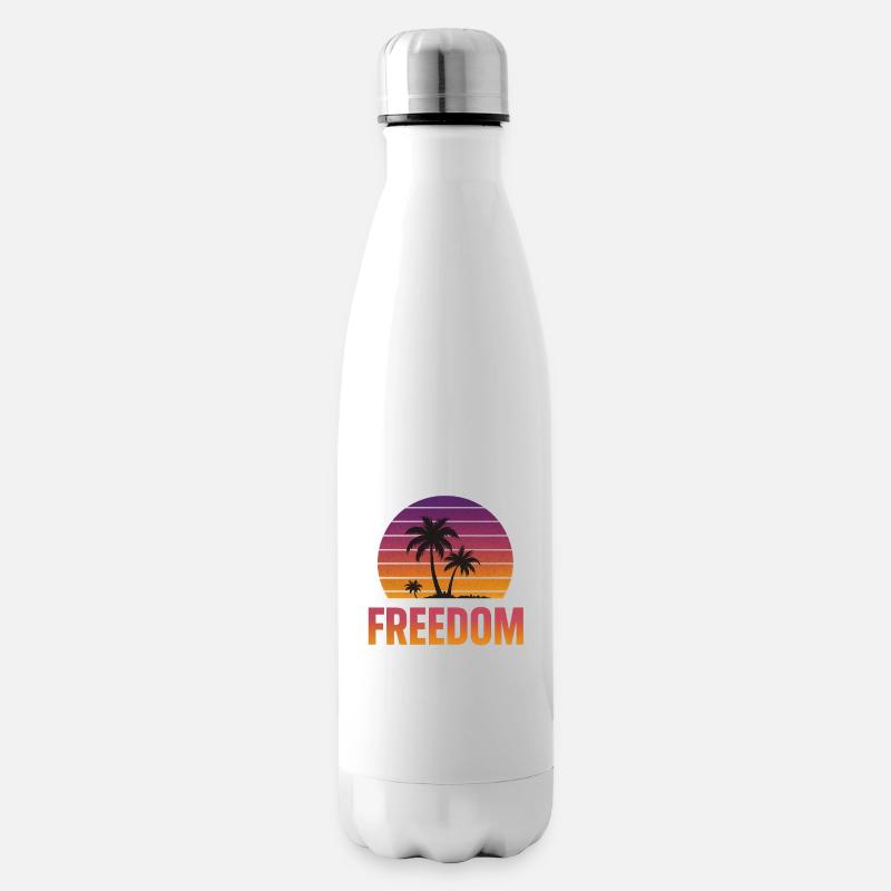 Freedom Sunset - Isolierflasche - Weiß