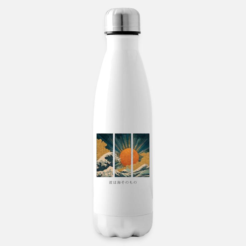 Die Welle ist das Meer selbst - Isolierflasche - Weiß