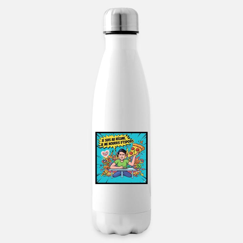 Diät und Hoffnungen Comics - Isolierflasche - Weiß