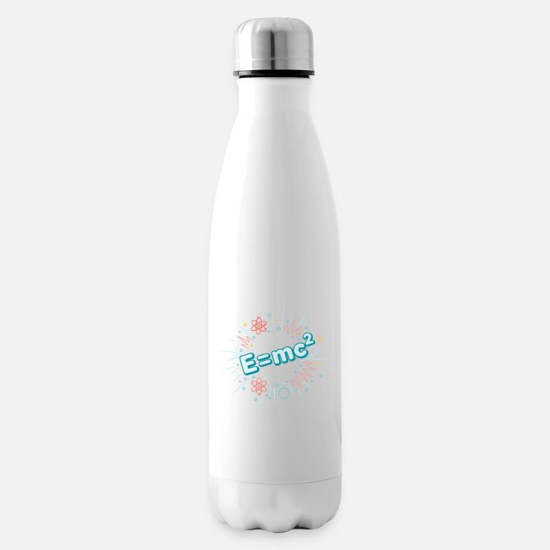 E=mc2 Scientific Explosion - Insulated Water Bottle - white