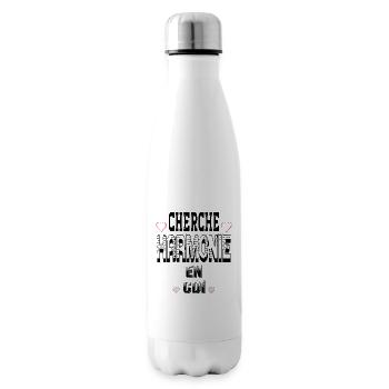 Cherche Harmonie en CDI - Bouteille isotherme - blanc - Droite