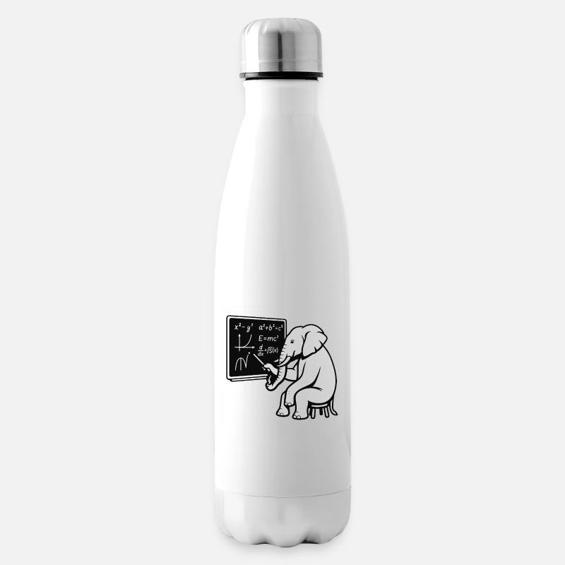 Professor Elephant - Isolierflasche - Weiß