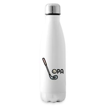 Golf Grandpa Golf Clubs - Insulated Water Bottle - white - Right