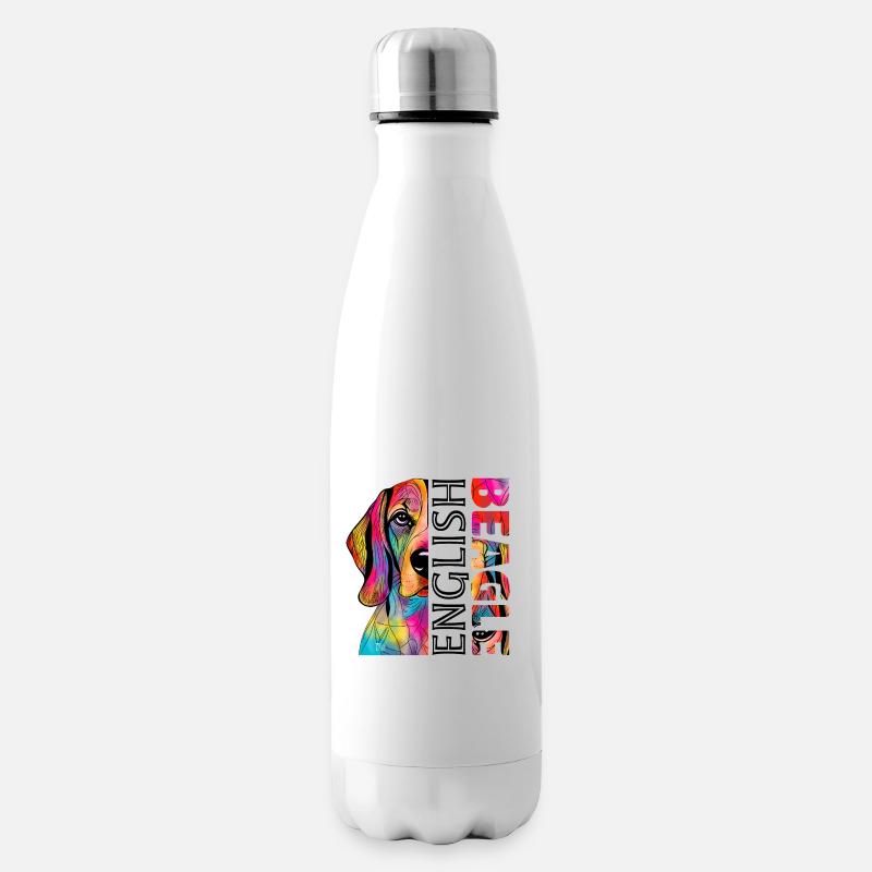 Beagle - Insulated Water Bottle - white