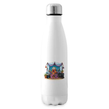 Influenceuse pieuvre sur scène - Bouteille isotherme - blanc - Droite