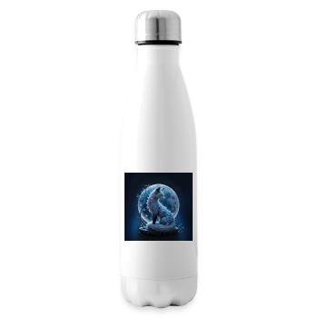 Blauer Edelstein Lunar Fuchs - Isolierflasche - Weiß - Rechts