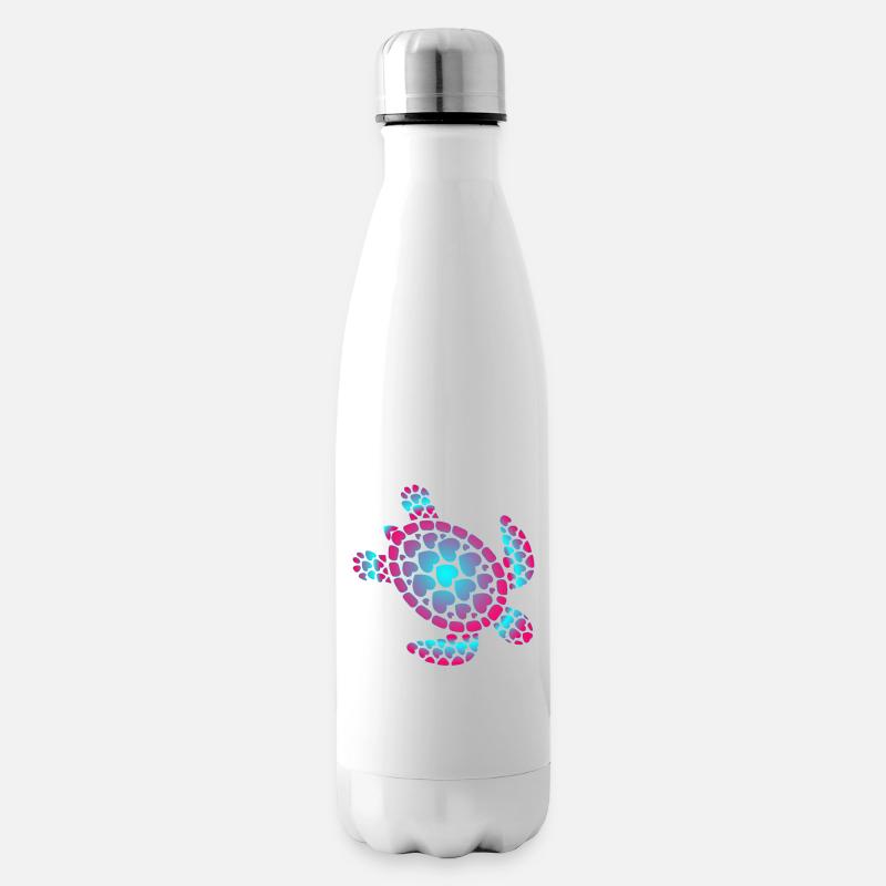 Love Turtle Summer - Isolierflasche - Weiß