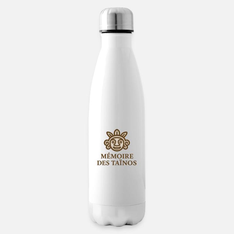 Retro Taino Sun - Isolierflasche - Weiß
