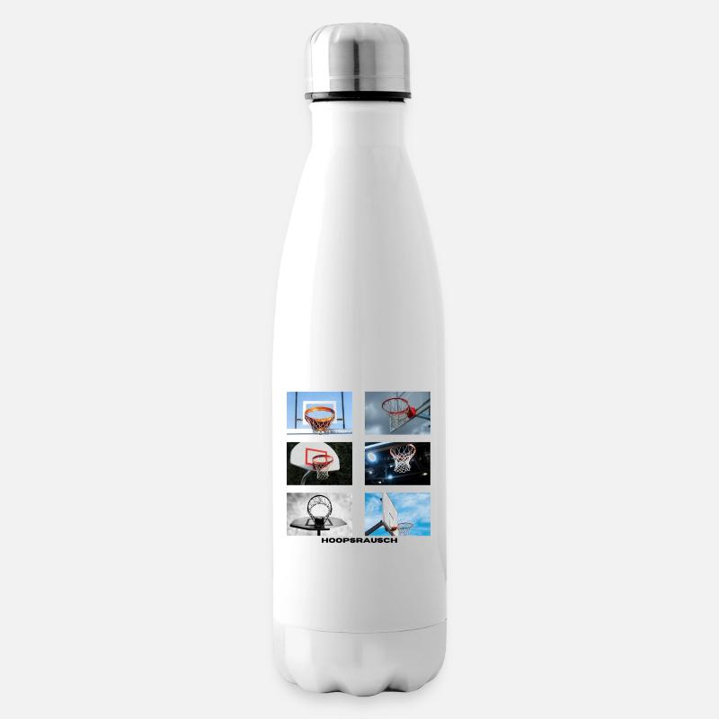 Hoopsrausch Collage - Isolierflasche - Weiß