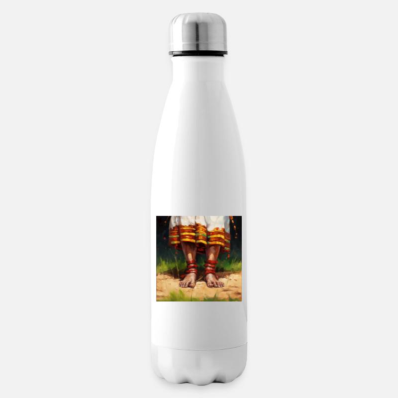 Wurzeln der Erde - Isolierflasche - Weiß