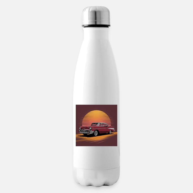 Sunset Drive Classic Car - Isolierflasche - Weiß
