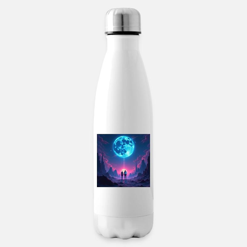 Chemin Lunaire de la Communauté - Bouteille isotherme - blanc
