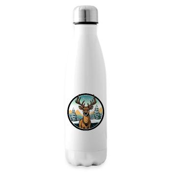 Fans de cerfs - Bouteille isotherme - blanc - Droite