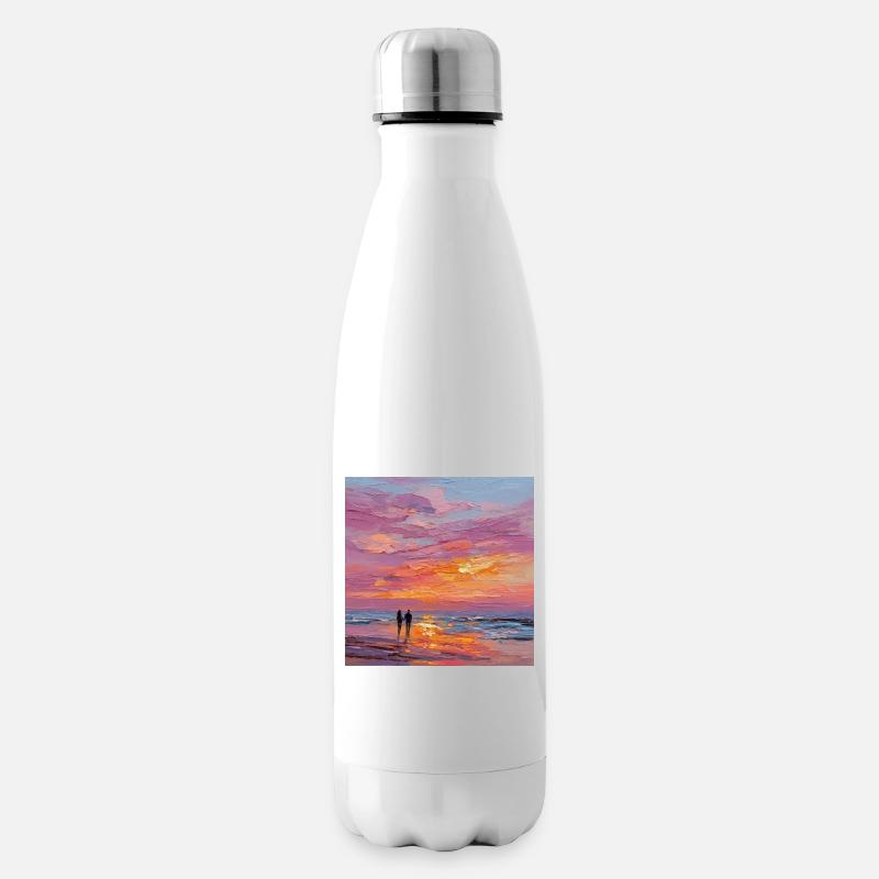 Coucher de soleil - Bouteille isotherme - blanc