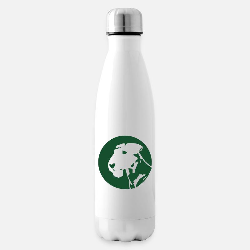 Le monde de l’Airedale vert - Bouteille isotherme - blanc