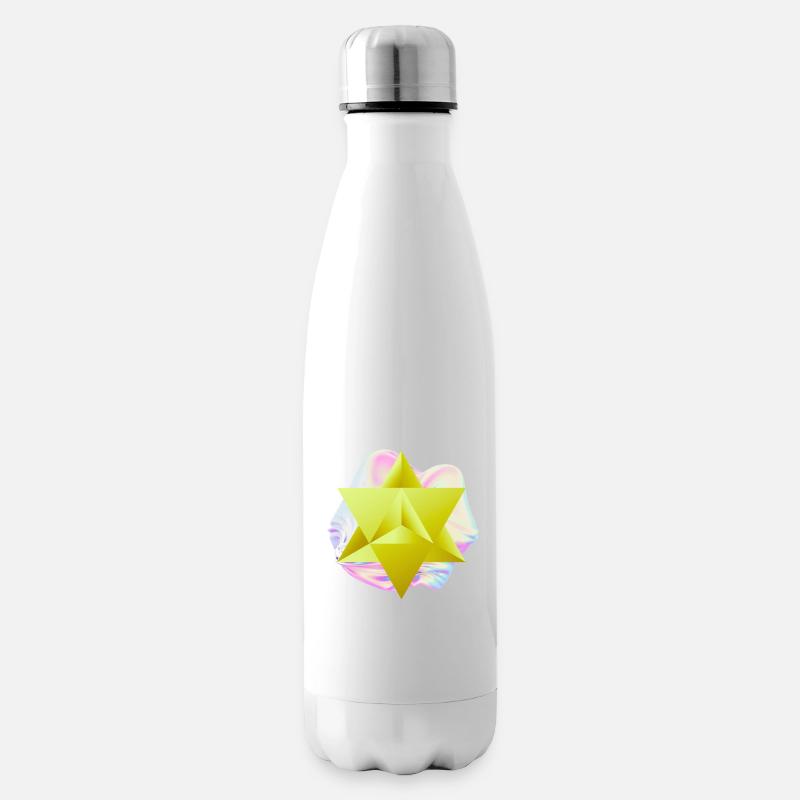 Surrealer Merkaba-Stern - Isolierflasche - Weiß