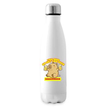 Zwei Bier oder nicht zwei Bier – Shakesbeer – Capybara - Isolierflasche - Weiß - Rechts