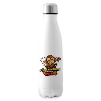 Guck mich nicht in diesem Ton an lustiger Affe - Isolierflasche - Weiß - Rechts