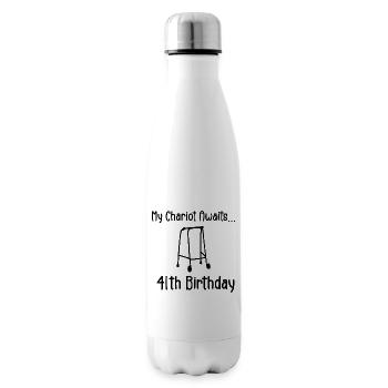 41. Geburtstagsparty Lustiger 41-jähriger Geburtstag - Isolierflasche - Weiß - Rechts