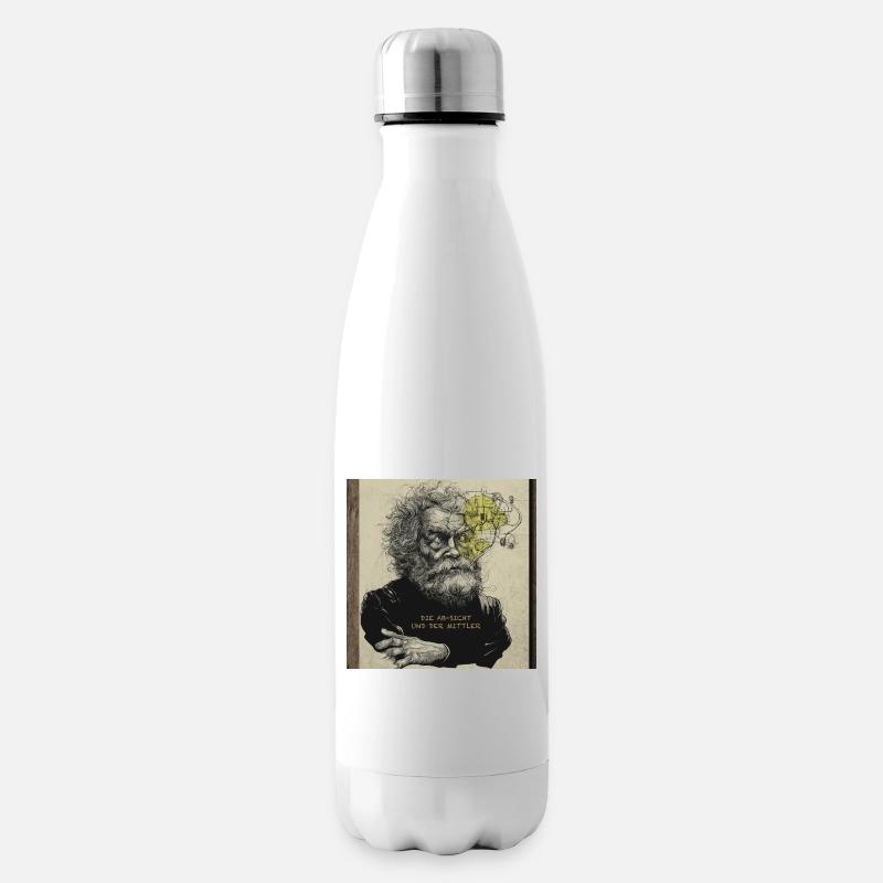 Der_Gedankenblitz-2 - Isolierflasche - Weiß