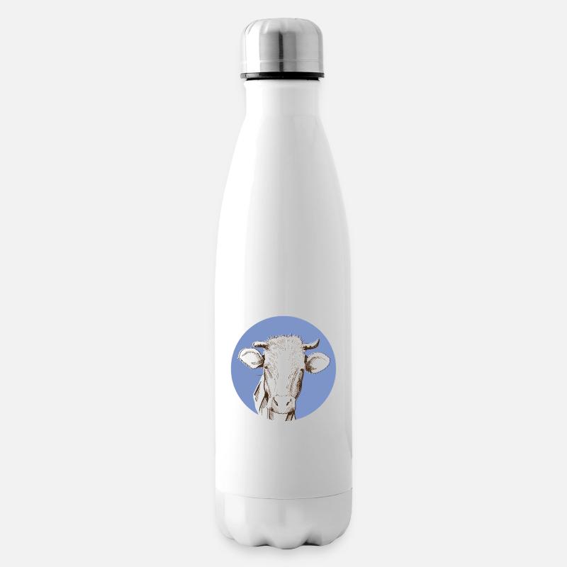 Vache - Bouteille isotherme - blanc