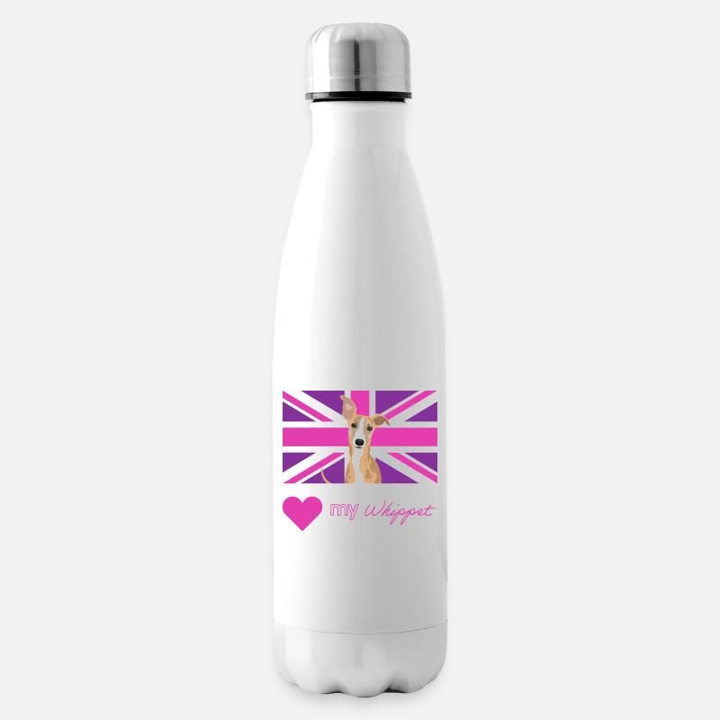 VIOLETWHIPPET (Rose) - Bouteille isotherme - blanc