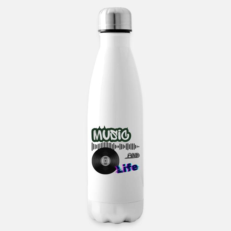 Musik und Leben - Isolierflasche - Weiß