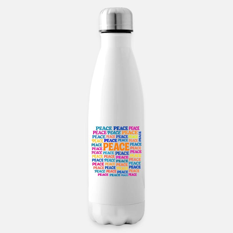 Peace - Isolierflasche - Weiß