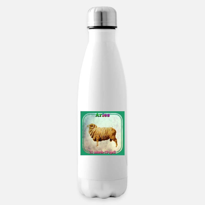 Widder - Isolierflasche - Weiß