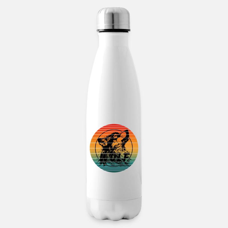 VINTAGE WOLF - Isolierflasche - Weiß