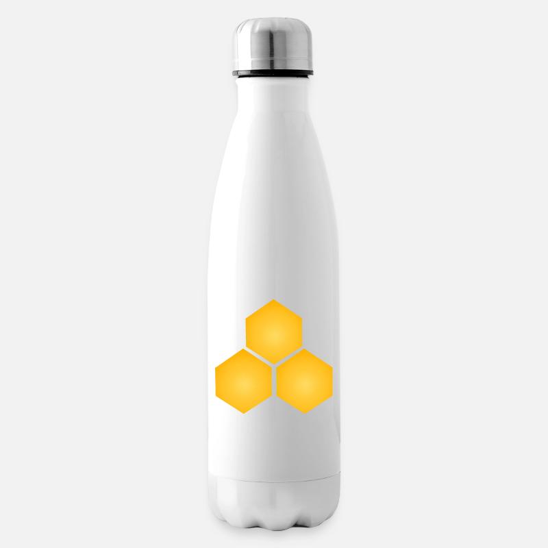 3'er Wabe - Isolierflasche - Weiß