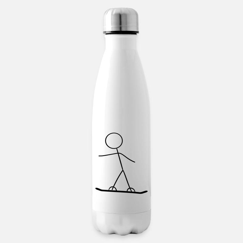 Strokesman Snowboarding - Isolierflasche - Weiß