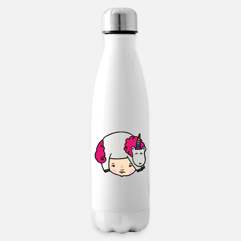 Einhornliebe - Isolierflasche - Weiß