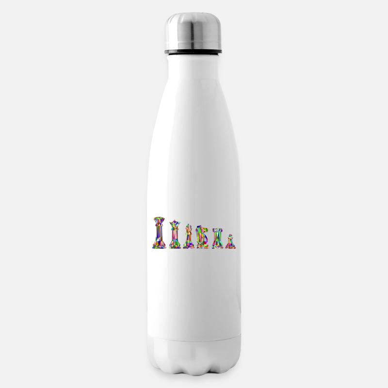 Schach - Isolierflasche - Weiß