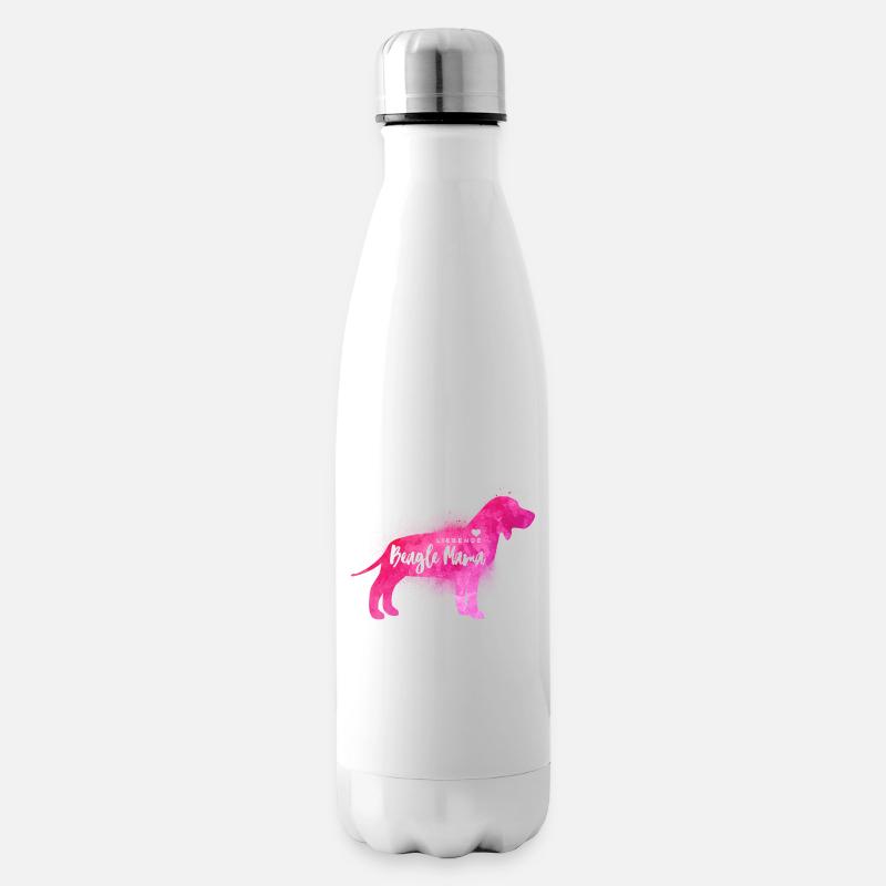 Liebende Beagle Mama - Isolierflasche - Weiß