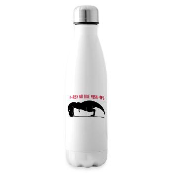 T-Rex no like Push-Ups - Isolierflasche - Weiß - Rechts