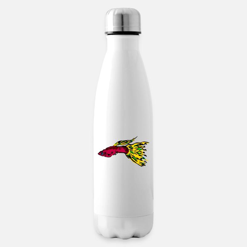 fish - Insulated Water Bottle - white