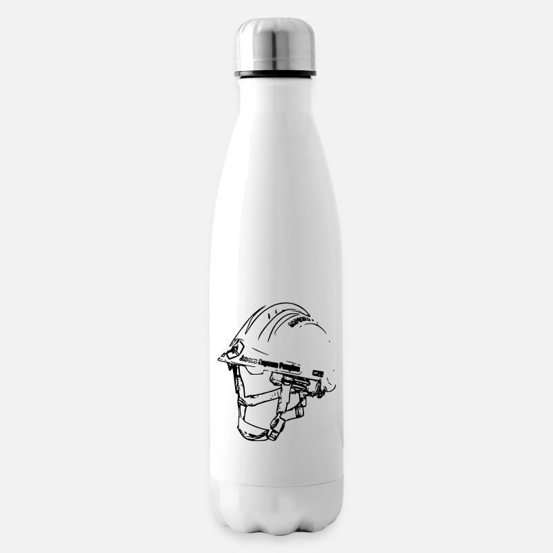 Casque Pompier JSP - Bouteille isotherme - blanc