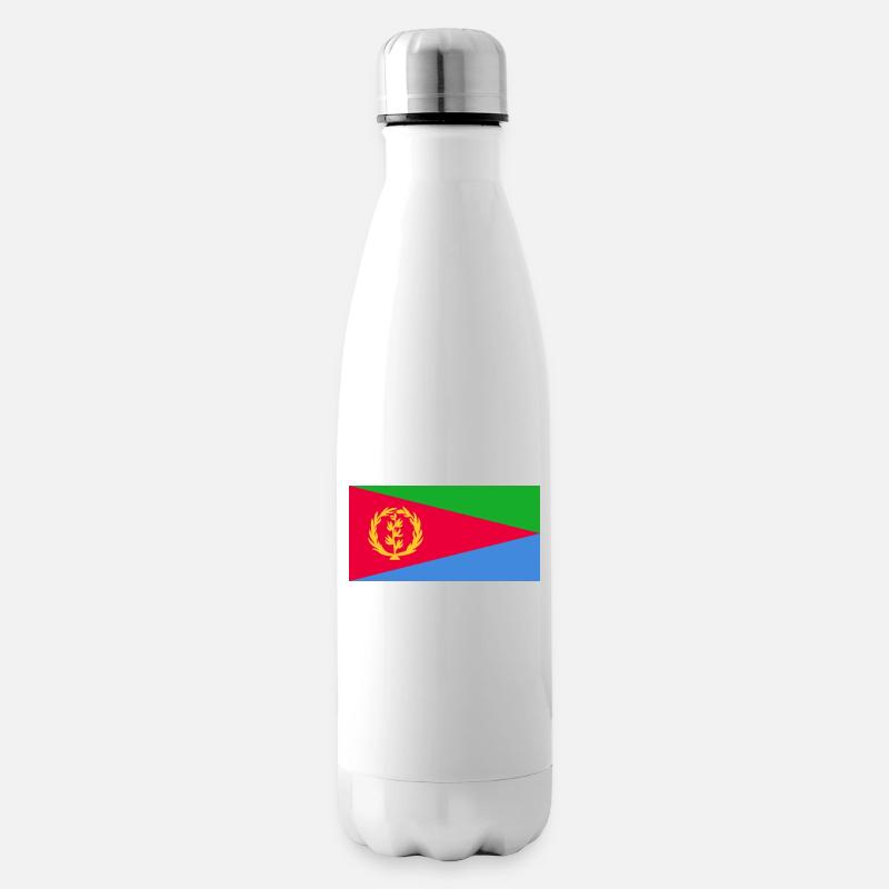 Eritrea-Flagge - Isolierflasche - Weiß