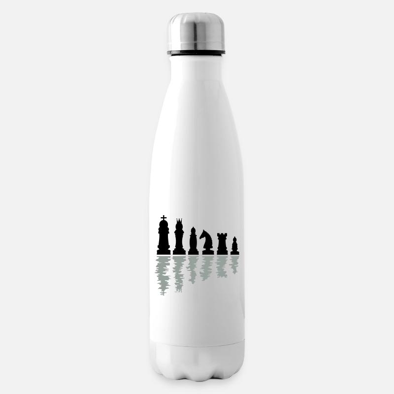 schach schachfiguren - Isolierflasche - Weiß