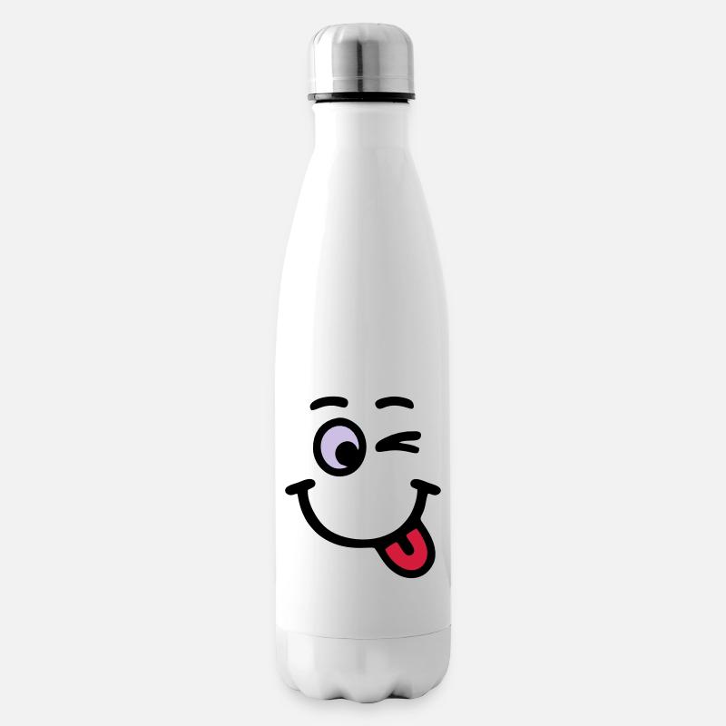 Funny - Insulated Water Bottle - white